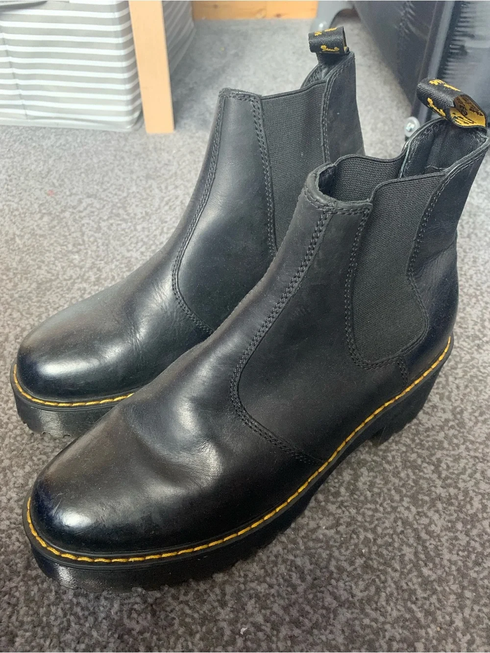 Dr. Martens Rometty Women’s Leather Platform Chelsea Boots